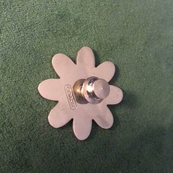 Coach baby blue daisy pin. Gently used few times - Picture 3 of 3